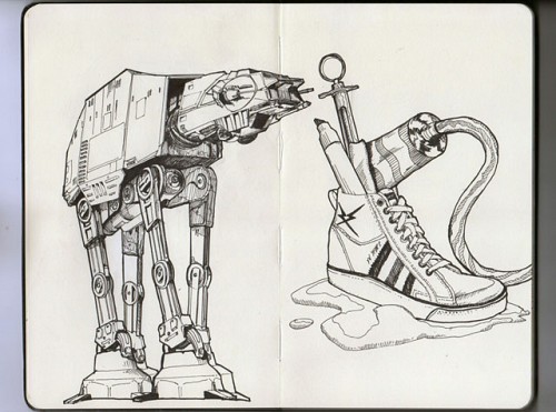 This looks great. But it shouldn't be in your notebook. Art by Diego Sandoval.