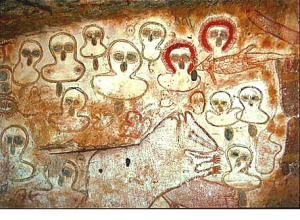 Kimberley, Australia 5000 B.C. From http://theghostdiaries.com/ufos-and-aliens-in-ancient-art/