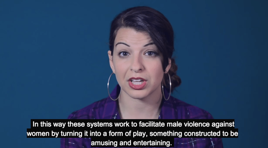 "Women as Background Decoration, Part 1" http://www.feministfrequency.com/2014/06/women-as-background-decoration-tropes-vs-women/