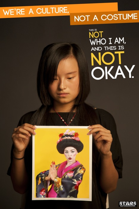 "We're A Culture Not a Costume" Campaign via: http://www.ohio.edu/orgs/stars/Poster_Campaign.html