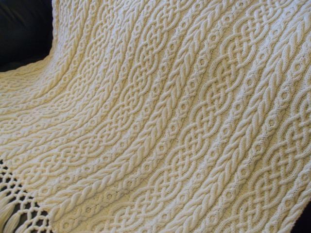 Celtic Aran Afghan from Sharondipity Designs