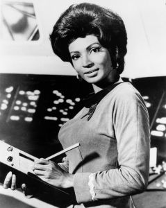 NIchelle Nichols as Uhura, Wikipedia, Creative Commons 