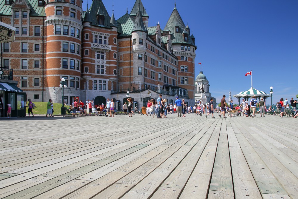La terrasse Dufferin et le Château Frontenac, Québec