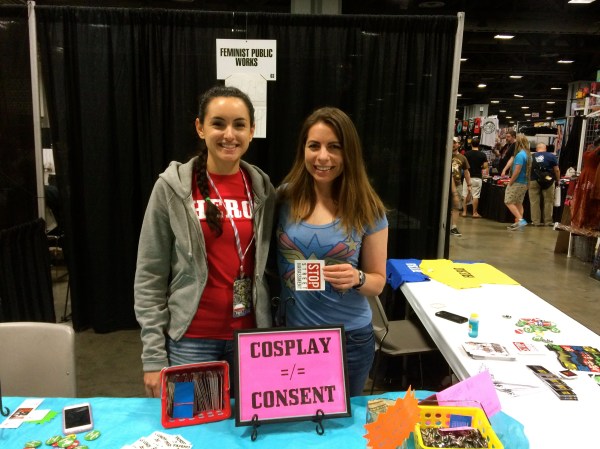 The Feminist Public Works booth at Awesome Con 2015