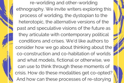 Call for Papers–Worlds of Resistance: Dystopia and Heterotopia in Fiction and&nbsp;Reality