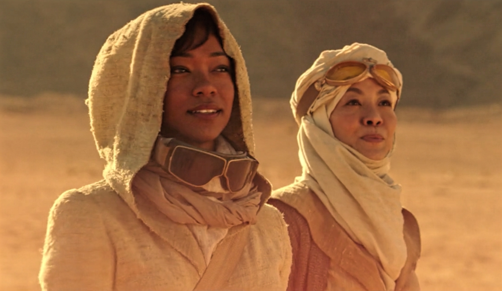 Burnham and Georgieu in "The Vulcan Hello"